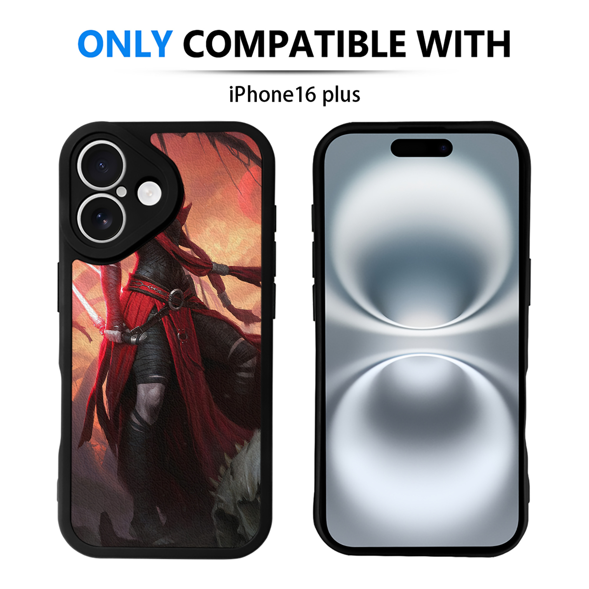 （画像用） スター・ウォーズ Star Wars 【iPhone 16シリーズ対応】シリコンスマホケース（レザー調） 材質：シリコン